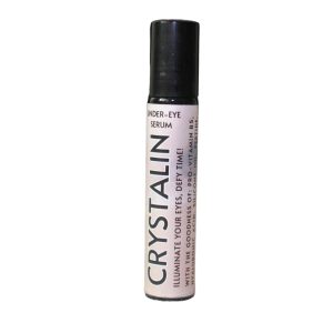 CRYSTALIN - Under Eye Serum with Pro-Vitamin B5, Hyaluronic Acid, Silicone Oil, Peptide, and extracts of Chamomile, Cucumber, Liquorice, and Caffeine