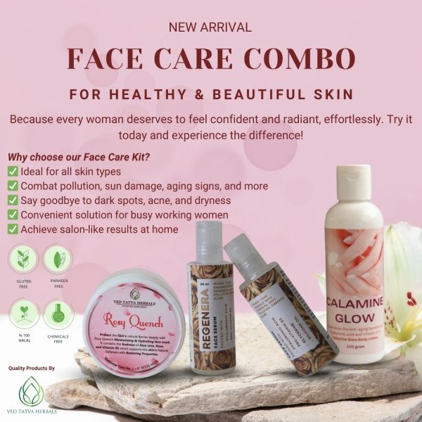 Glow & Renew Combo: Hydrating Face Gel, Face Serum, and Calamine Lotion for Radiant Skin